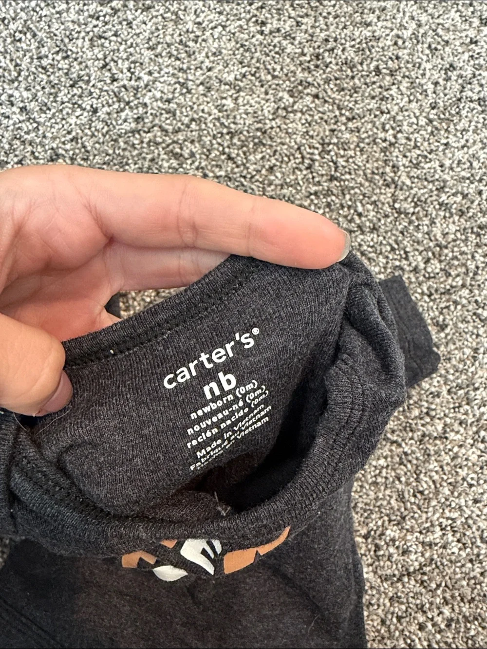 Carter's Black Long-Sleeve One-Piece with 'New Kid In Town' Graphic